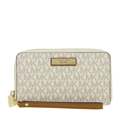 michael kors cream wallet|macy's Michael Kors wallets clearance.